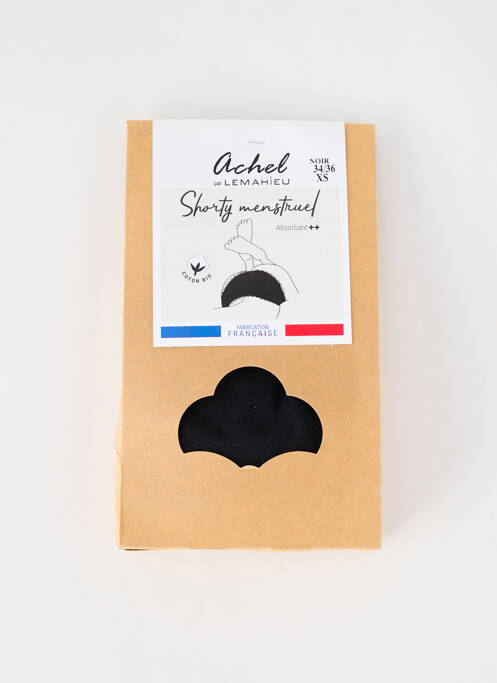 Culottes-menstruelles noir ACHEL pour femme